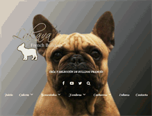 Tablet Screenshot of lakavafrenchbulldog.com